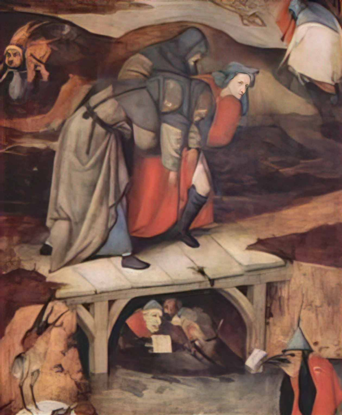 Hieronymus Bosch the temptation of st anthony 1516 Art A4 Photo Print