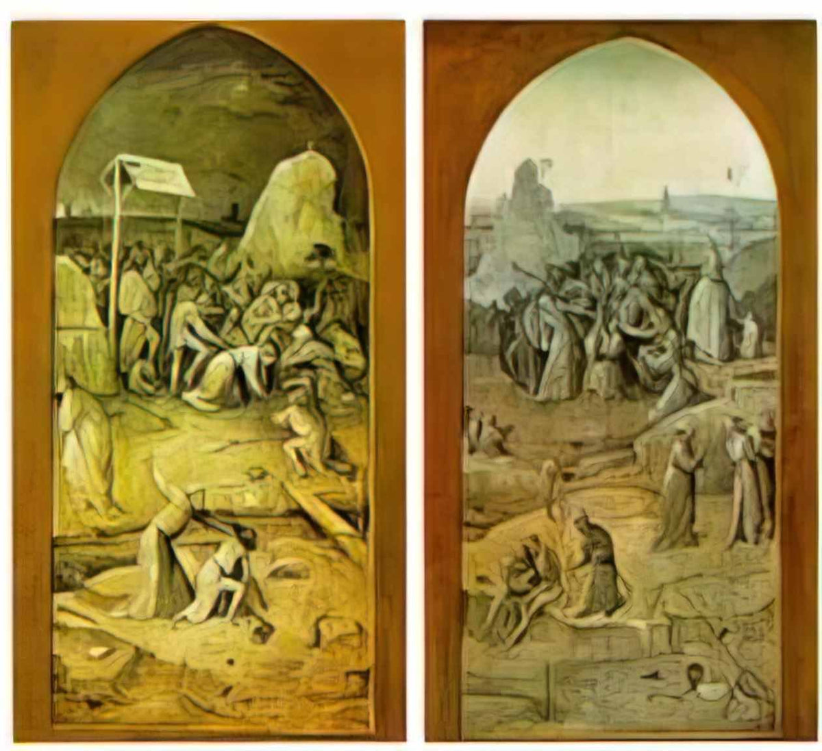 Hieronymus Bosch tiptych of temptation of st anthony 1506 Art A4 Photo Print