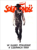 High Noon Solidarity Poster 1989 Vintage Retro Advert Poster A4 Photo Print