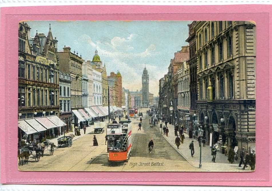 High Street Belfast Ireland Vintage A4 Photo Print