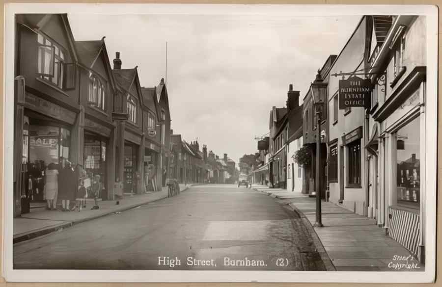 High Street Road Uk 11595 Vintage A4 Photo Print