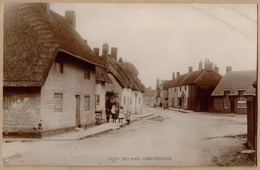 High Street Road Uk 11598 Vintage A4 Photo Print