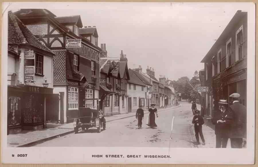 High Street Road Uk 11606 Vintage A4 Photo Print