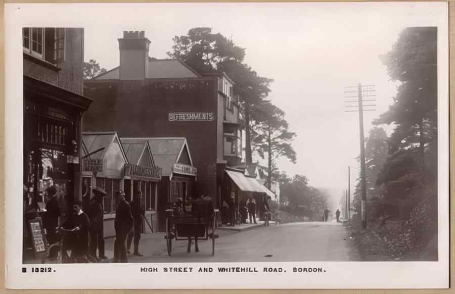 High Street Road Uk 11693 Vintage A4 Photo Print