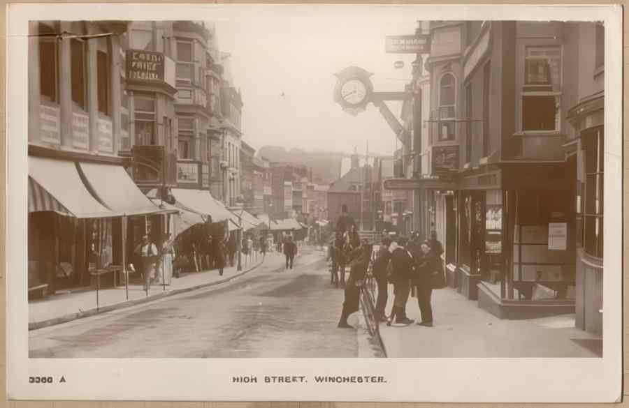 High Street Road Uk 12993 Vintage A4 Photo Print