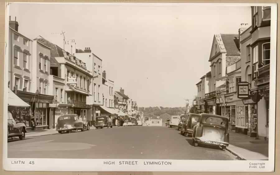 High Street Road Uk 14973 Vintage A4 Photo Print