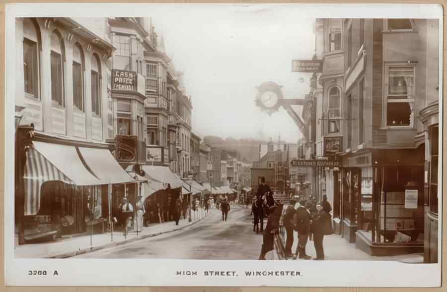 High Street Road Uk 14979 Vintage A4 Photo Print