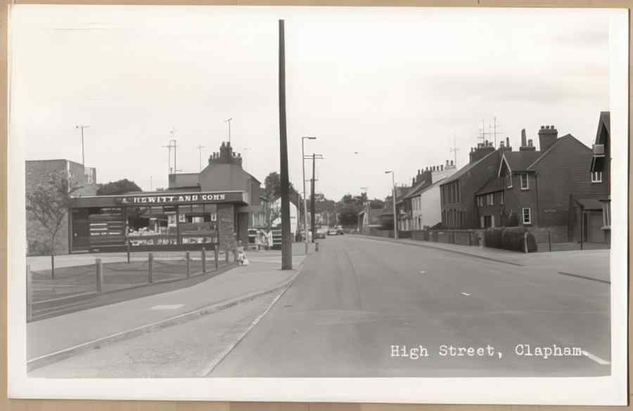 High Street Road Uk 15775 Vintage A4 Photo Print