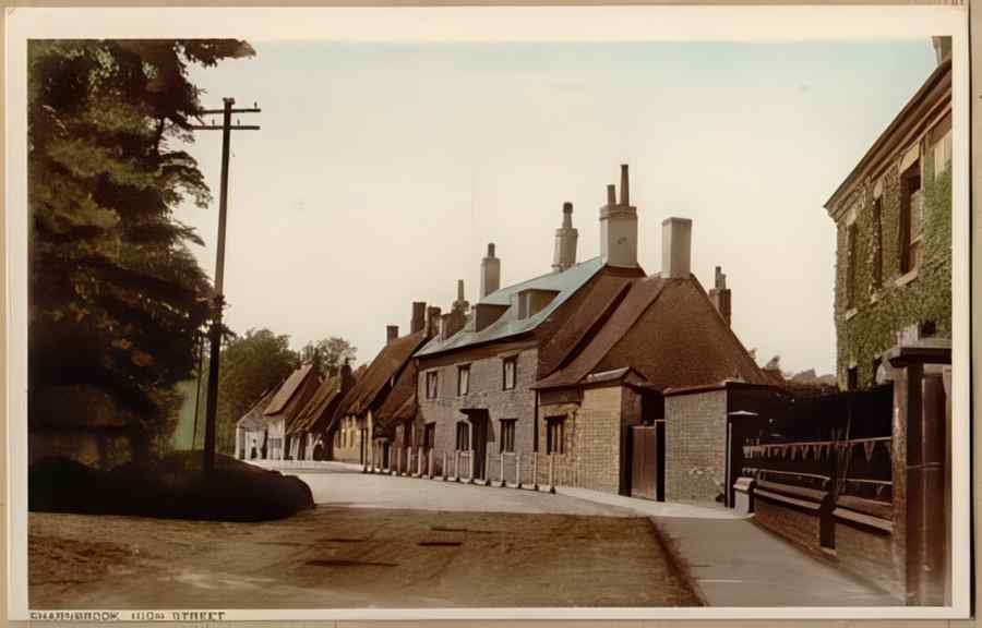 High Street Road Uk 16285 Vintage A4 Photo Print