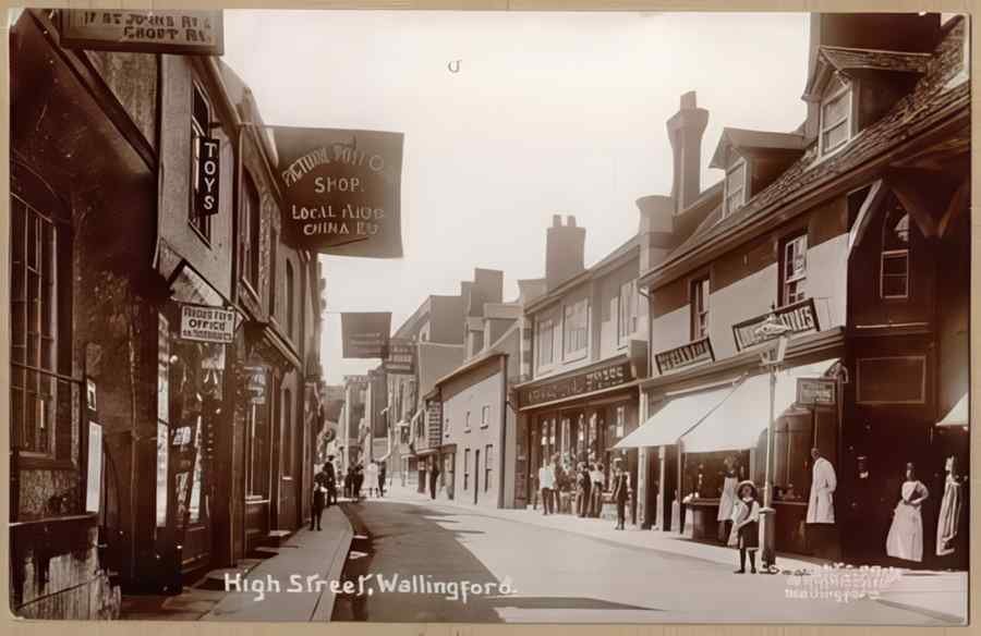 High Street Road Uk Ebk11688 Vintage A4 Photo Print