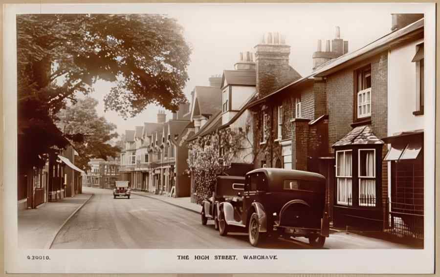 High Street Road Uk Ebk12973 Vintage A4 Photo Print