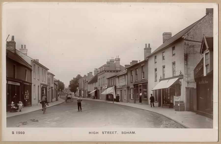 High Street Road Uk Ecb11690 Vintage A4 Photo Print