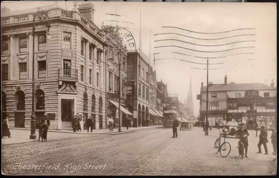 High Street Road Uk Edb19308 Vintage A4 Photo Print