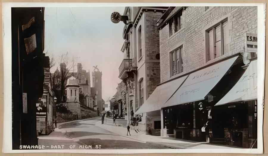 High Street Road Uk Edo12284 Vintage A4 Photo Print