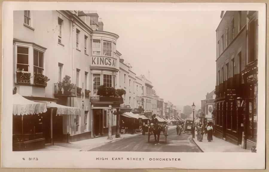 High Street Road Uk Edo13825 Vintage A4 Photo Print