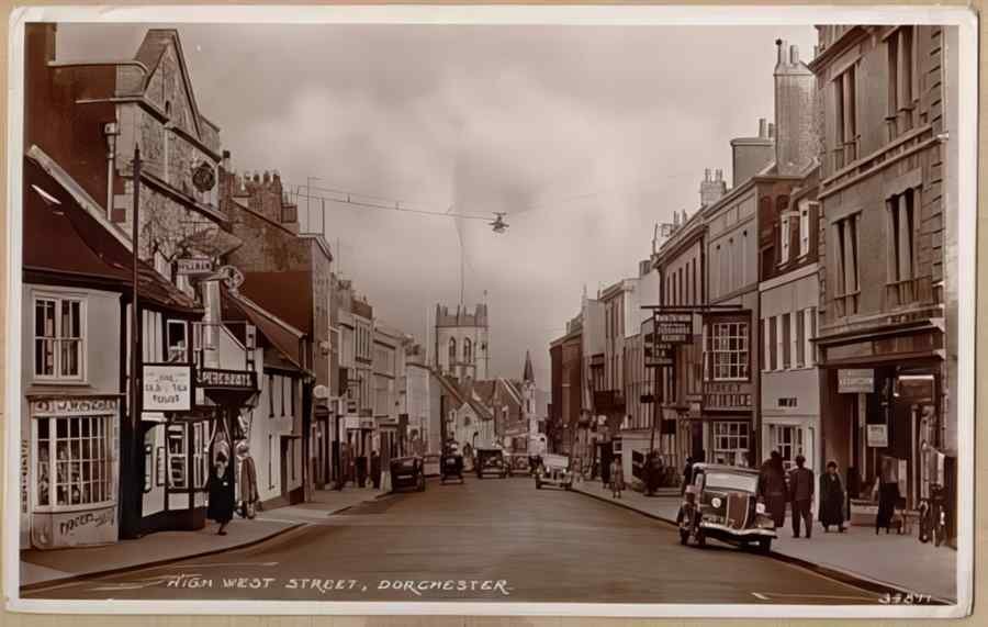 High Street Road Uk Edo13827 Vintage A4 Photo Print