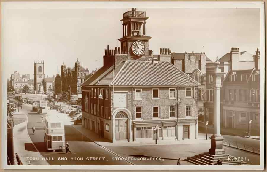 High Street Road Uk Edu16511 Vintage A4 Photo Print