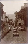 High Street Road Uk Edv18988 Vintage A4 Photo Print