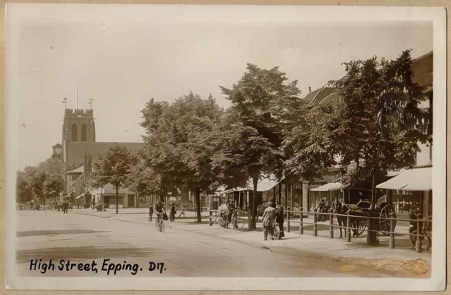 High Street Road Uk Ees11640 Vintage A4 Photo Print