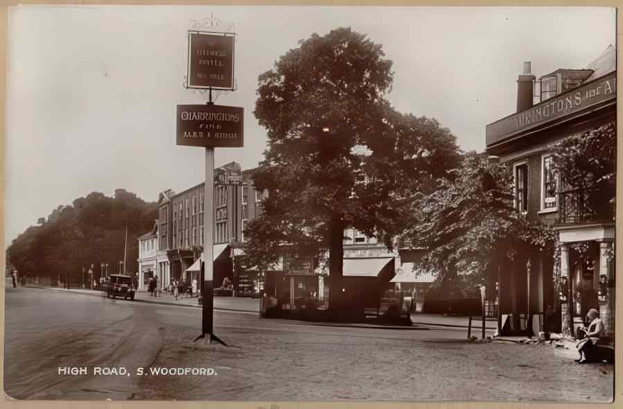High Street Road Uk Ees11664 Vintage A4 Photo Print