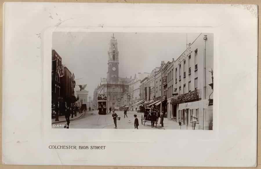 High Street Road Uk Ees12287 Vintage A4 Photo Print