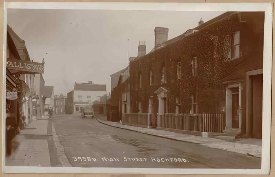 High Street Road Uk Ees13003 Vintage A4 Photo Print