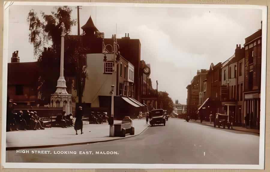 High Street Road Uk Ees14471 Vintage A4 Photo Print