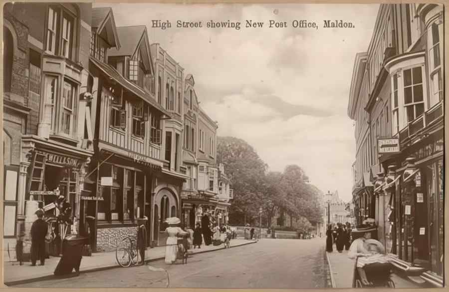 High Street Road Uk Ees16944 Vintage A4 Photo Print