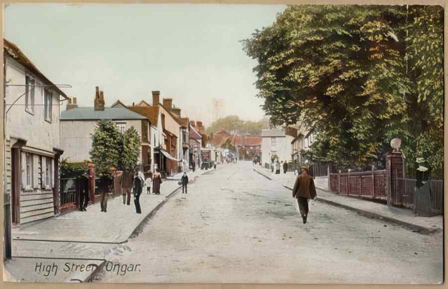 High Street Road Uk Ees18349 Vintage A4 Photo Print