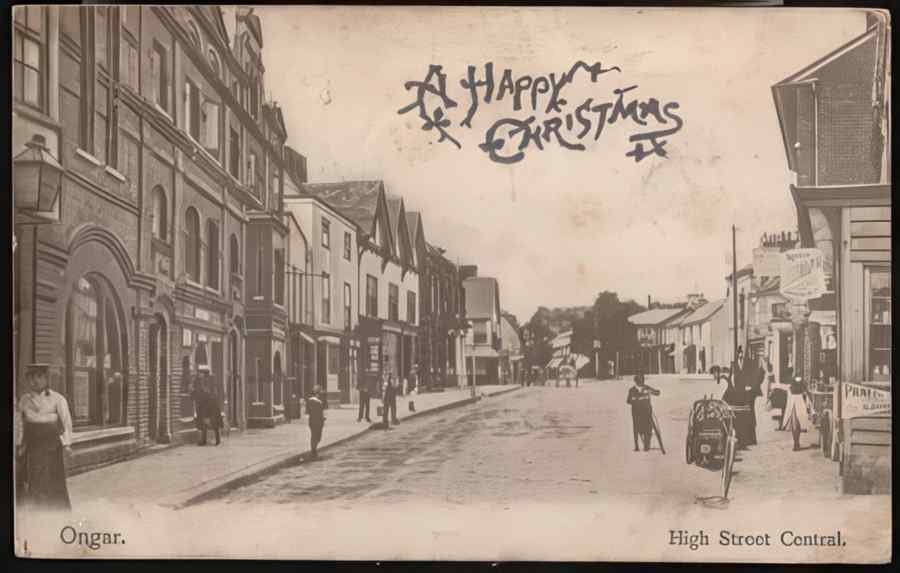 High Street Road Uk Ees20753 Vintage A4 Photo Print