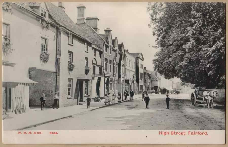 High Street Road Uk Egl12403 Vintage A4 Photo Print