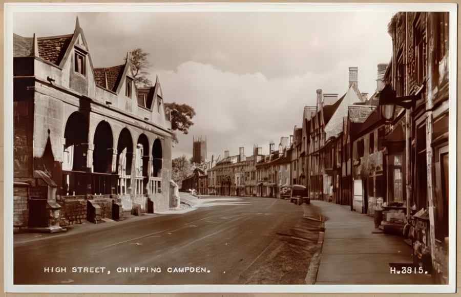 High Street Road Uk Egl13928 Vintage A4 Photo Print