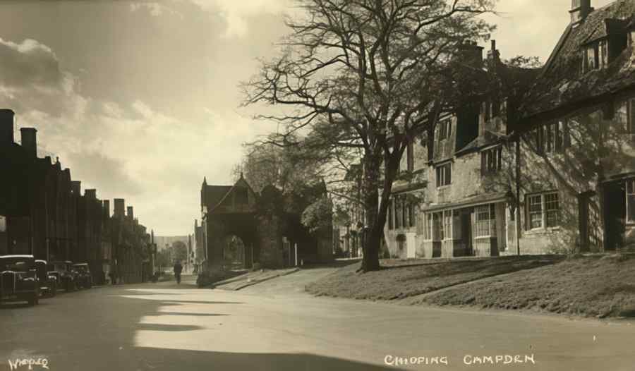 High Street Road Uk Eglz0002 Vintage A4 Photo Print