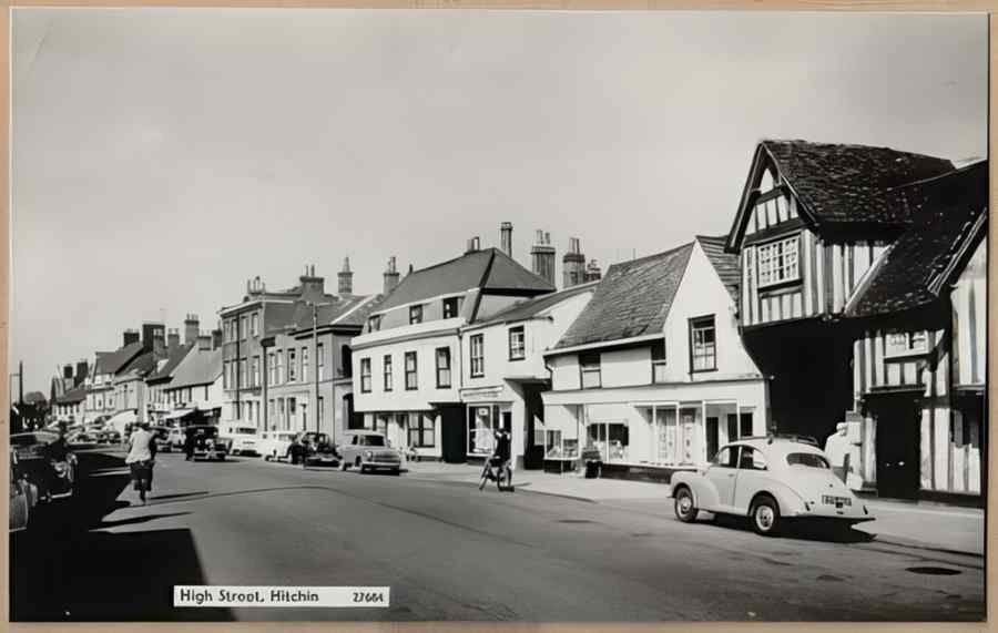 High Street Road Uk Ehe13911 Vintage A4 Photo Print