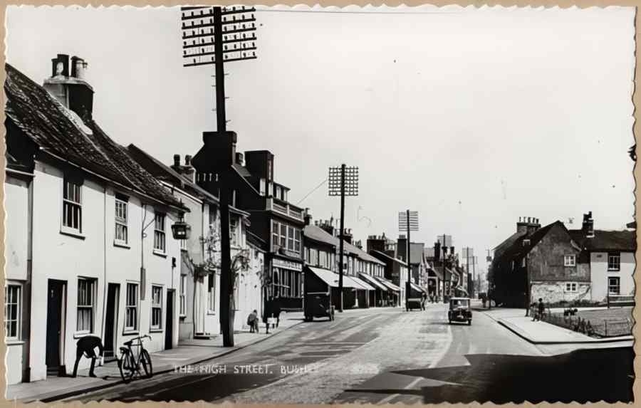 High Street Road Uk Ehe13925 Vintage A4 Photo Print