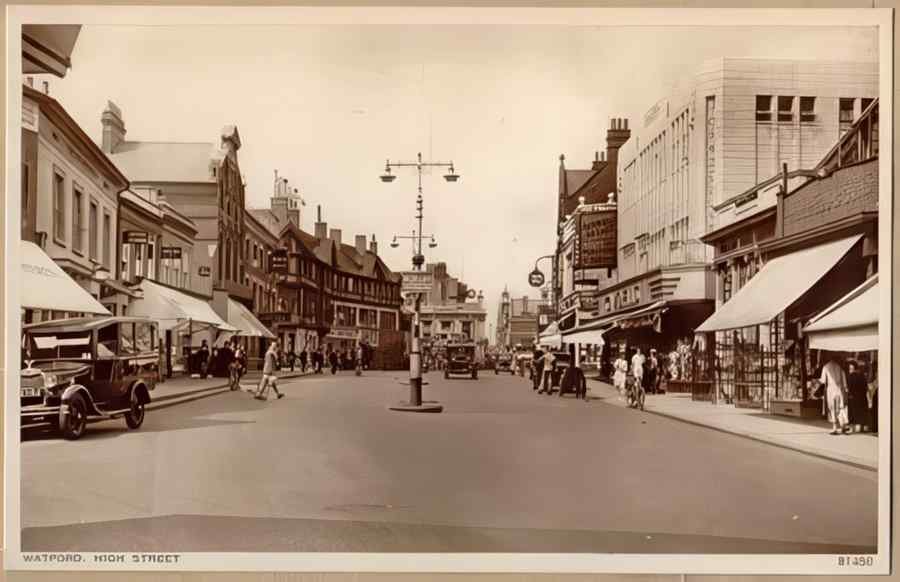 High Street Road Uk Ehe17062 Vintage A4 Photo Print