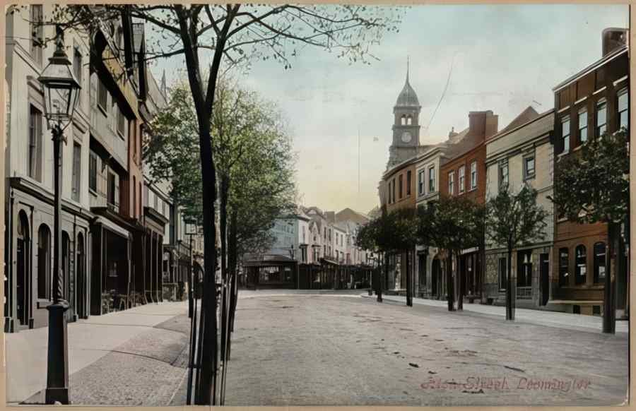 High Street Road Uk Ehf17502 Vintage A4 Photo Print
