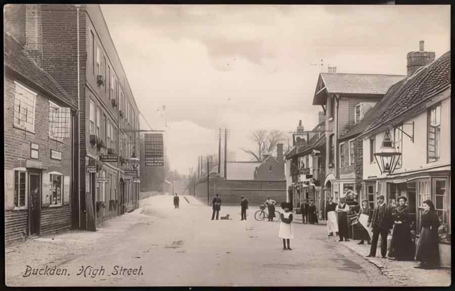 High Street Road Uk Ehu19598 Vintage A4 Photo Print