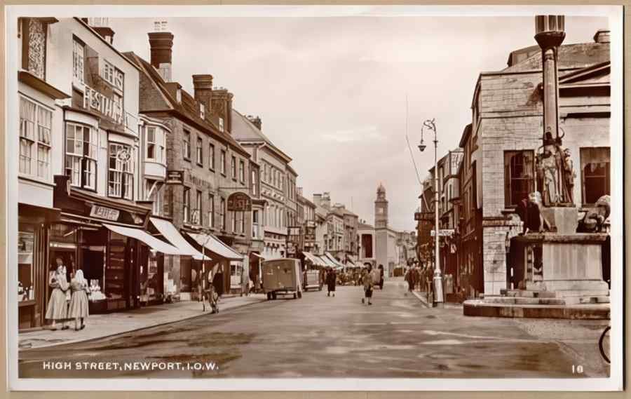 High Street Road Uk Eiw11567 Vintage A4 Photo Print