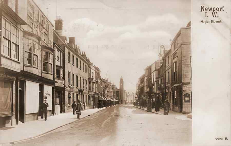 High Street Road Uk Eiwz0095 Vintage A4 Photo Print