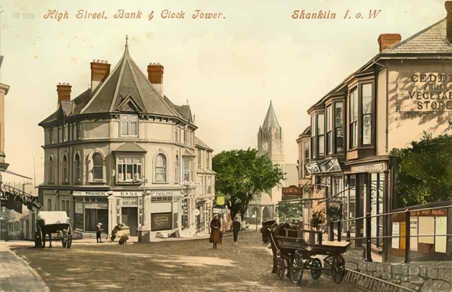 High Street Road Uk Eiwz0105 Vintage A4 Photo Print