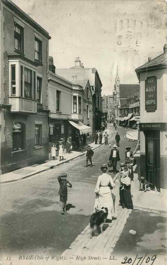 High Street Road Uk Eiwz0246 Vintage A4 Photo Print