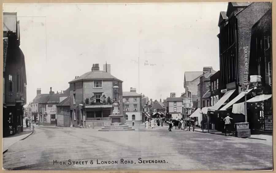 High Street Road Uk Eke12374 Vintage A4 Photo Print