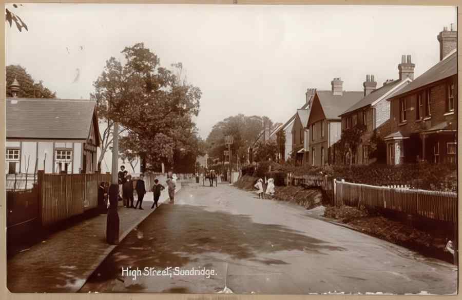 High Street Road Uk Eke12512 Vintage A4 Photo Print