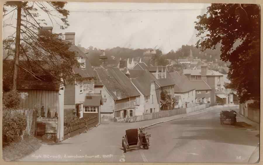 High Street Road Uk Eke12525 Vintage A4 Photo Print