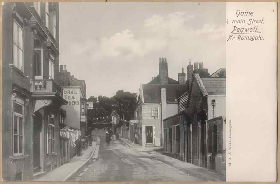High Street Road Uk Eke12608 Vintage A4 Photo Print