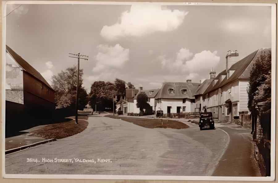 High Street Road Uk Eke12622 Vintage A4 Photo Print