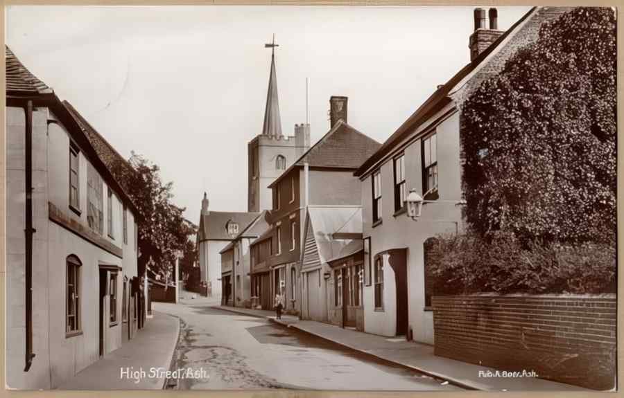 High Street Road Uk Eke12654 Vintage A4 Photo Print