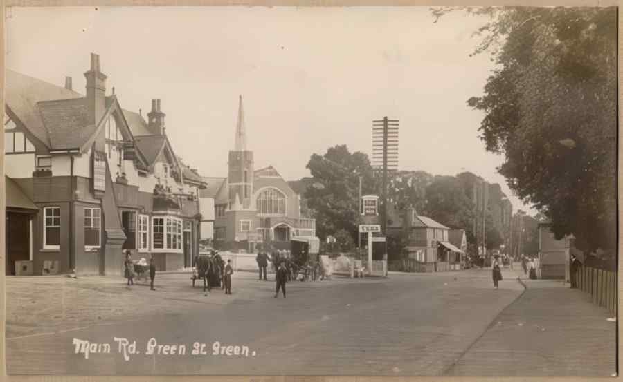 High Street Road Uk Eke12666 Vintage A4 Photo Print