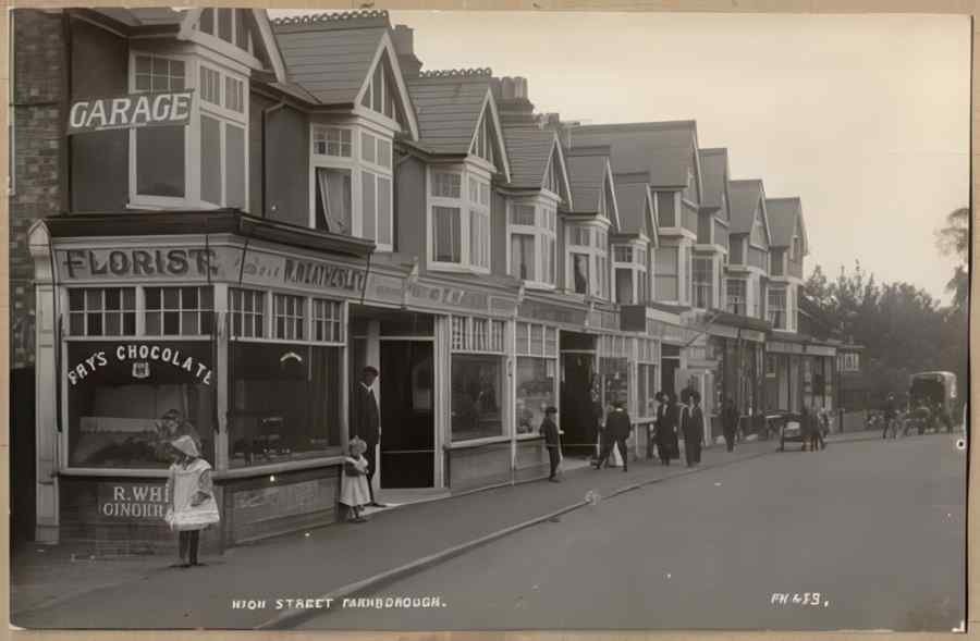 High Street Road Uk Eke12668 Vintage A4 Photo Print